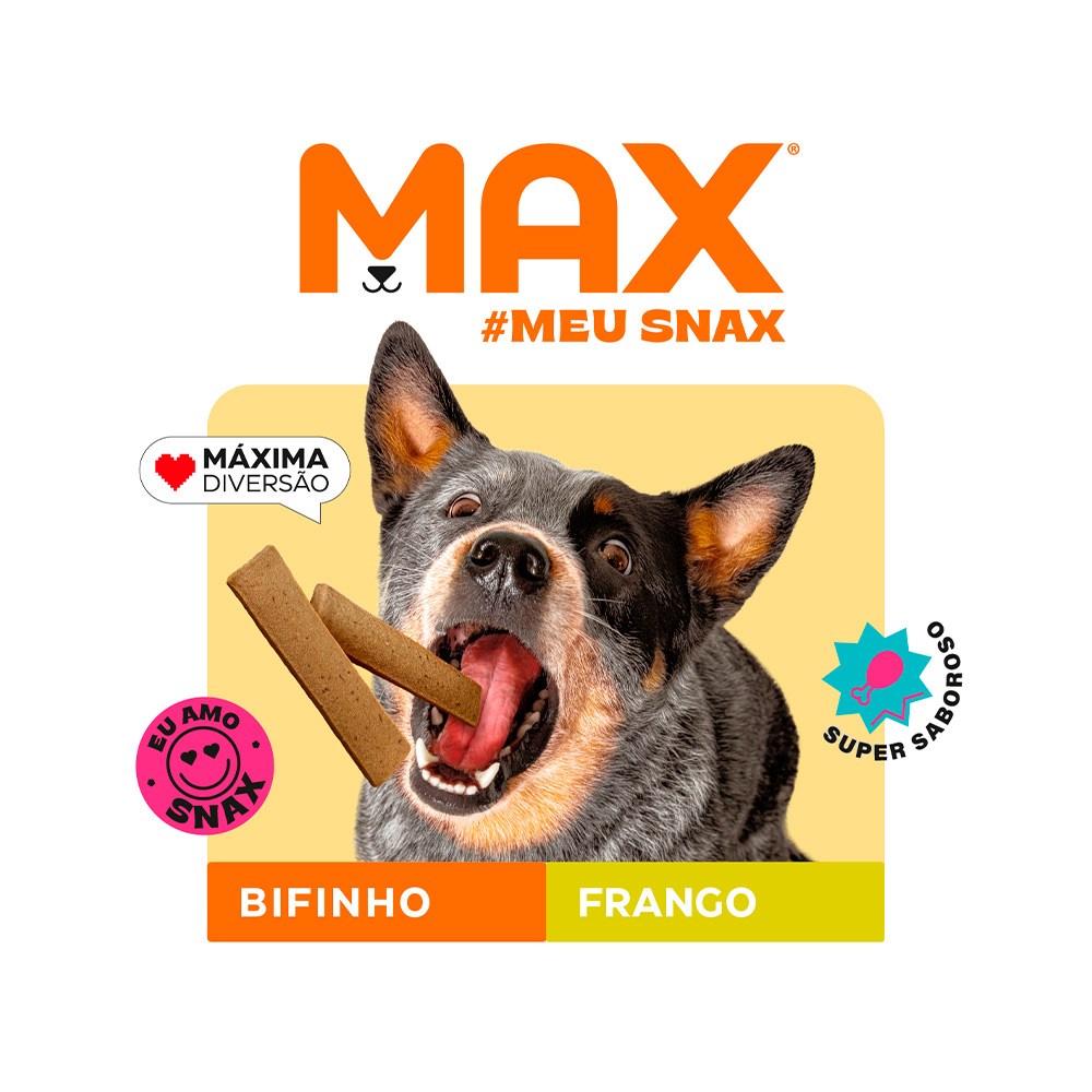 Snack Max Bifinho Frango para Cães Adultos
