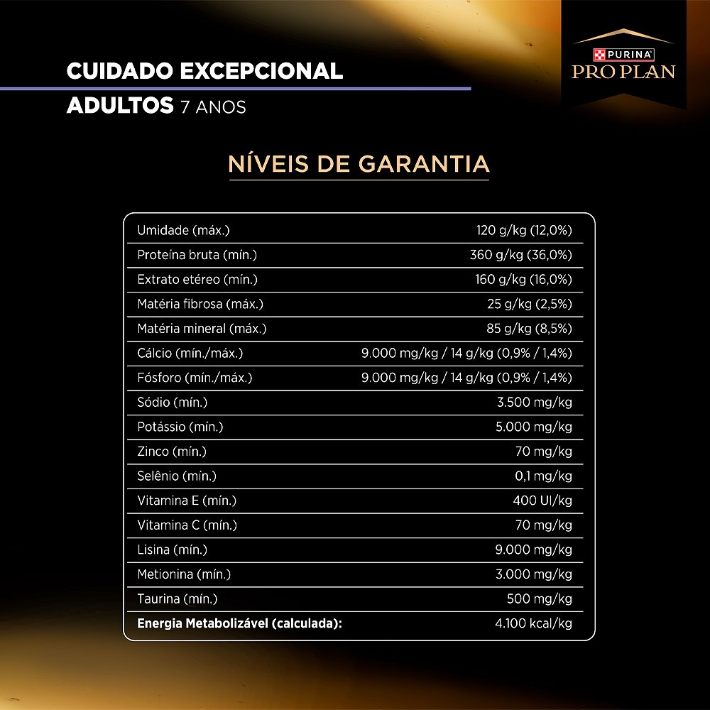 Raçõ Proplan Cuidado Excepcional para Gatos Adultos sabor Frango 