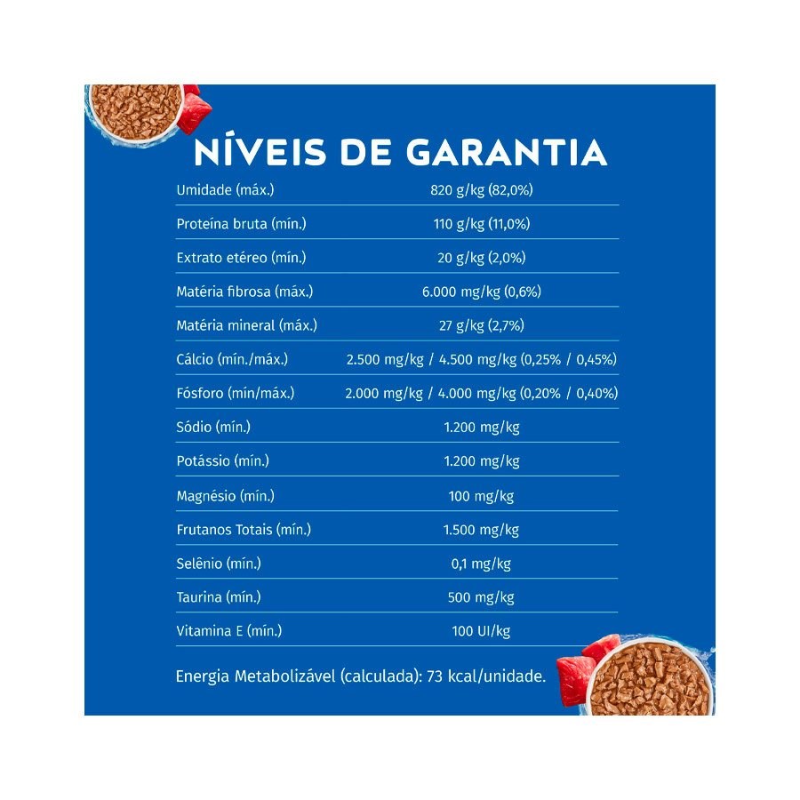 Ração Cat Chow Sachê para Gatos Castrados sabor Carne ao Molho