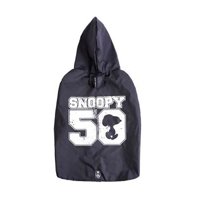 Capa de Chuva Zooz Pets Snoopy Preta para Cães G