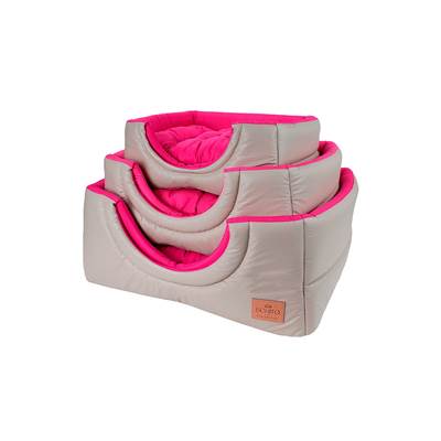 Cama Bonito pra Cachorro Toca Courino Pink para Cães e Gatos M