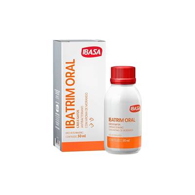 Medicamento Antibacteriano Ibasa Ibatrim para Cães e Gatos 50ml