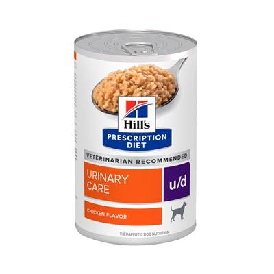 Ração Úmida Hills Prescription Diet U/D Cuidado Urinário para Cães Adultos com Doenças Urinárias 370g