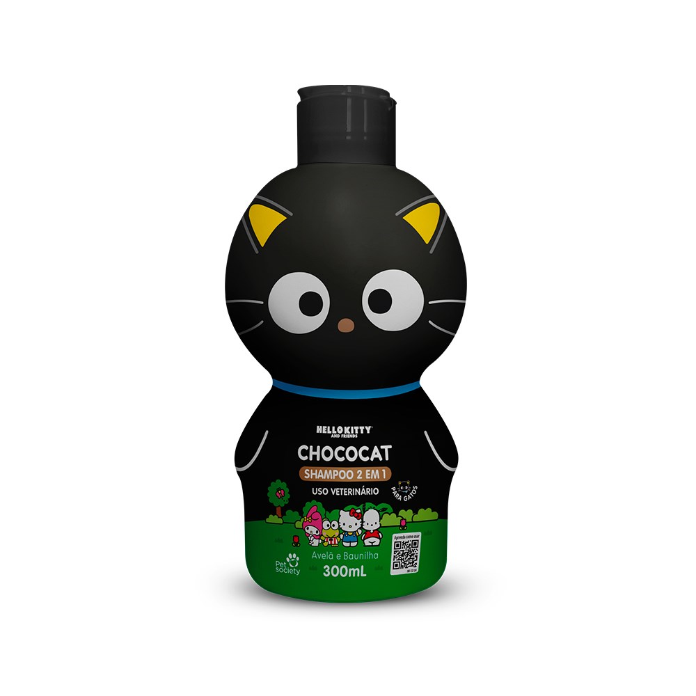 Shampoo Pet Society Hello Kitty and Friends 2 em 1 Chococat para Gatos