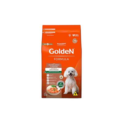 Ração Golden Fórmula Mini Bits para Cães de Pequeno Porte Adultos sabor Salmão & Arroz