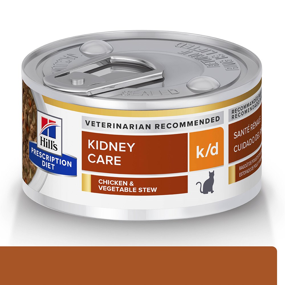 Ração Hill's Prescription Diet K/D para Gatos Adultos sabor Frango- Cuidado Renal