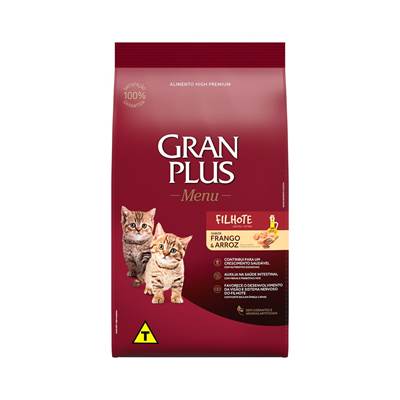Ração Granplus para Gatos Filhotes sabor Frango & Arroz 1kg