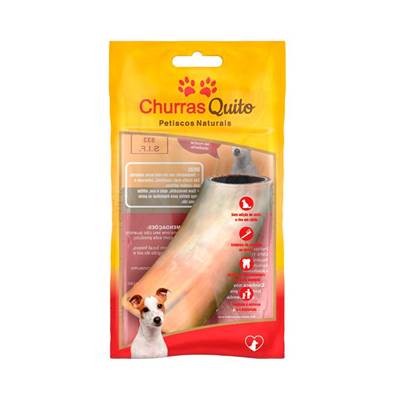 Chifre Bovino Natural Churrasquito para Cães 1 unidade