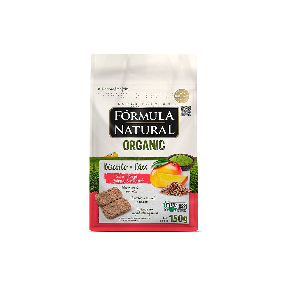 Biscoito Fórmula Natural Organic Manga para Cães Adultos 