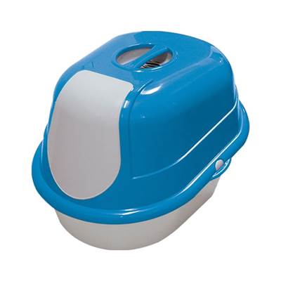 Banheiro Furacão Pet Cat Toalete Azul para Gatos U