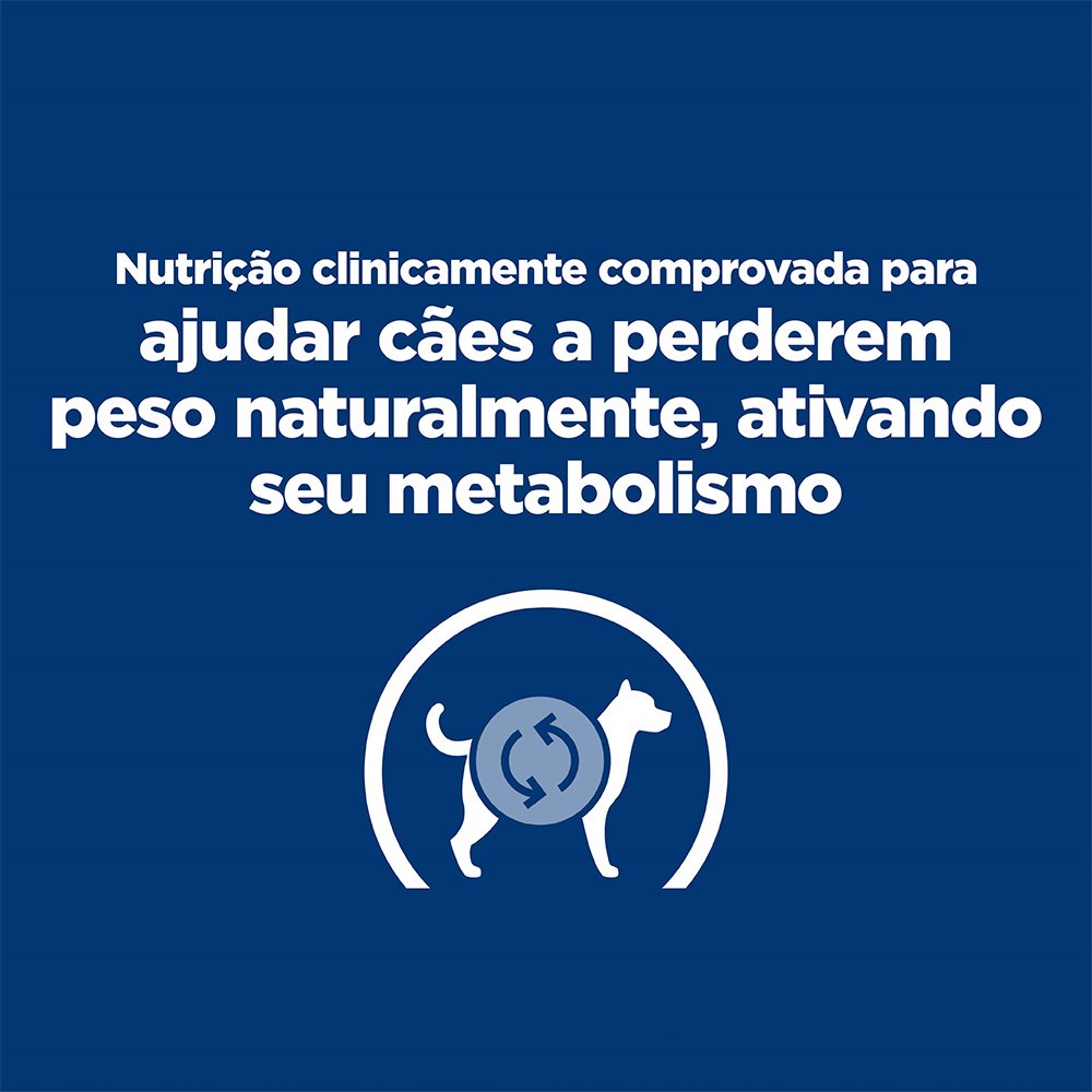 Ração Hill’s Prescription Diet Metabolic Obesidade Pedaços Pequenos para Cães