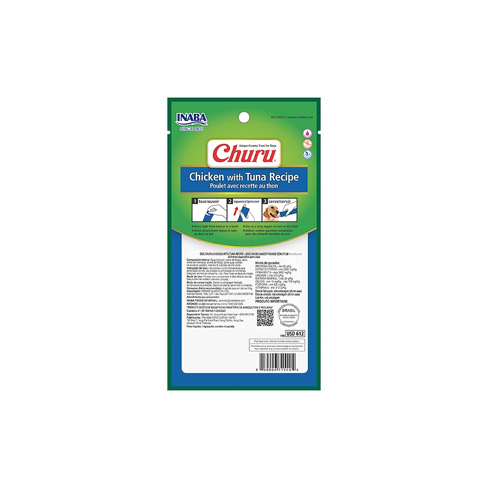 Petisco Cremoso Churu para Cães sabor Atum