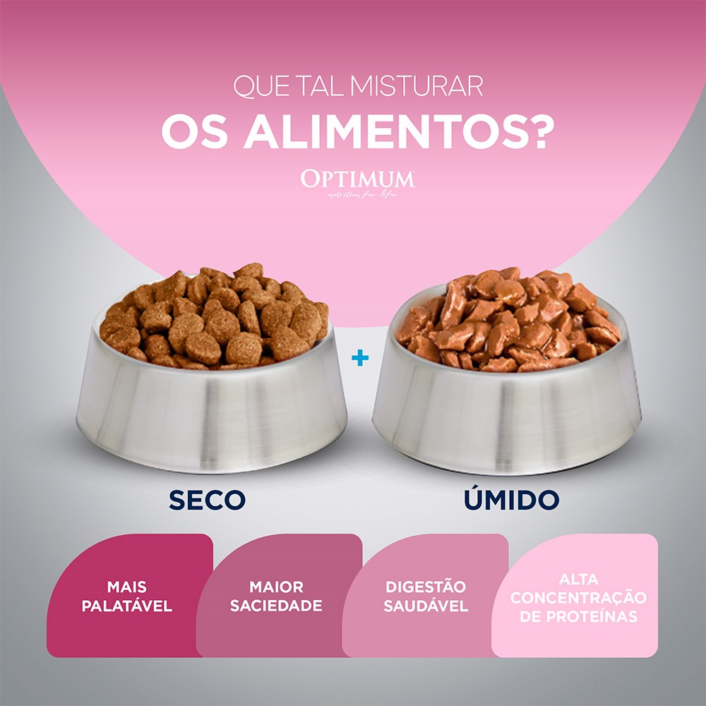 Ração Optimum para Gatos Filhotes De 2 à 12 Meses sabor Frango