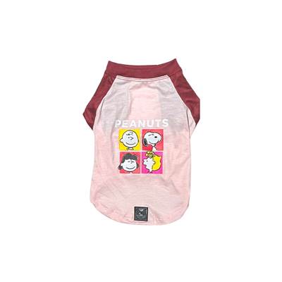 Camiseta Zooz Pets Snoopy Peanuts Rosa para Cães G