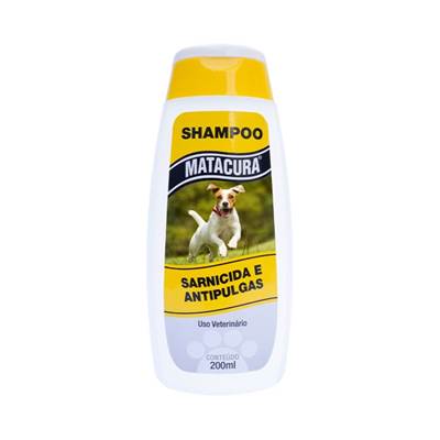 Shampoo Matacura Sarnicida e Antipulgas para Cães 200ml