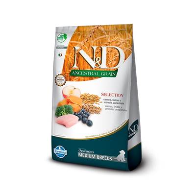 Ração Farmina N&D Ancestral Selection para Cães Filhotes de Raças Médias Sabor Frango 15kg