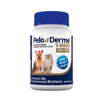 Suplemento Vitamínico Pelo & Derme 1500 30 cápsulas