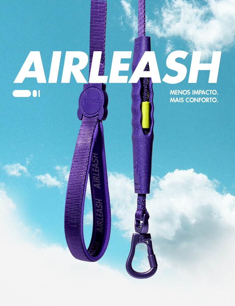 Guia Airleash para Cachorros Violet