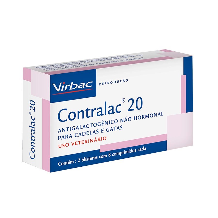 Antigalactogênico Virbac Contralac 20 para Cães e Gatos