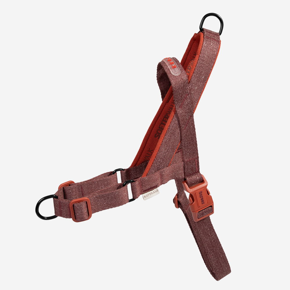 PuPu Peitoral Antipuxão SofterWalk para Cachorros Naturals Cocoa | Zee
