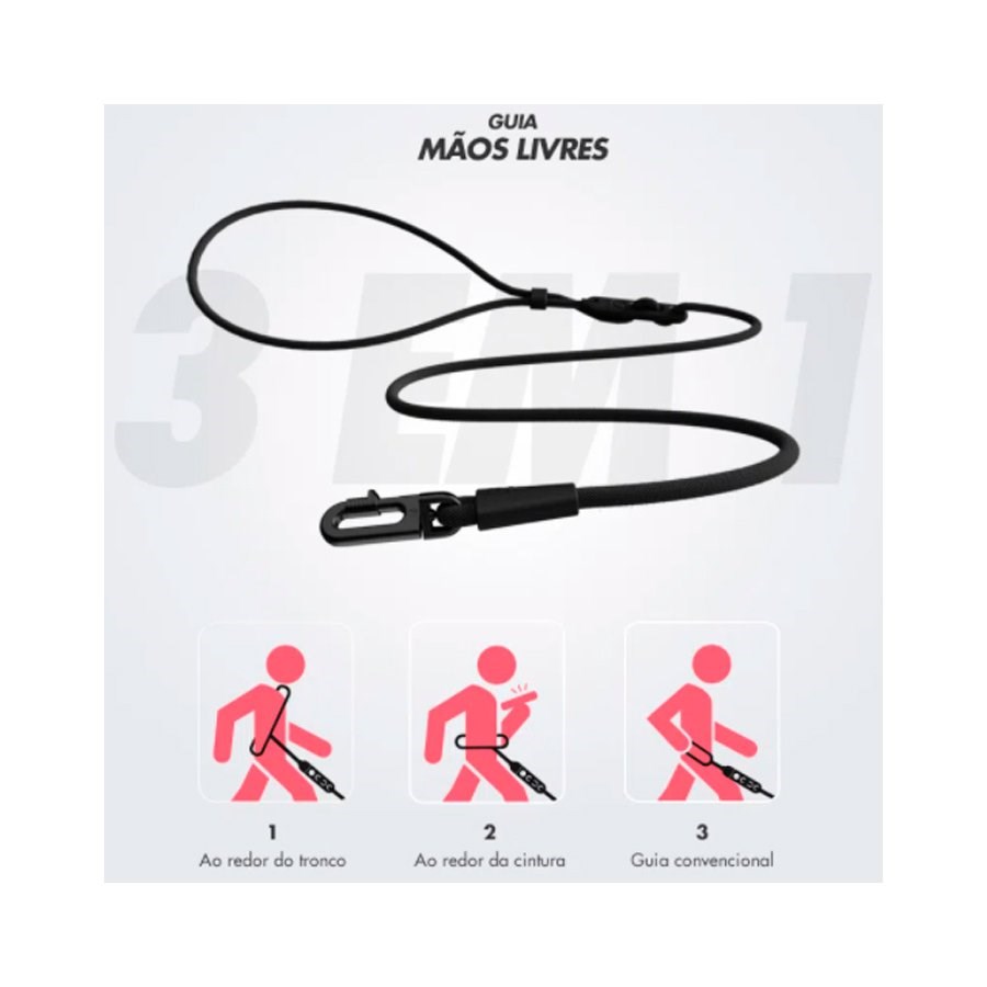 Guia Mãos Livres para Cachorros Gotham 