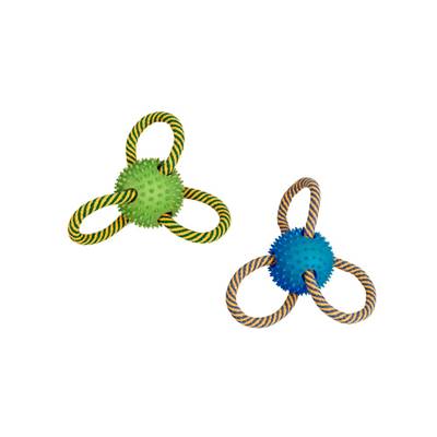 Brinquedo American Pets Bolinha Swift com Corda para Cães - Cores Sortidas U