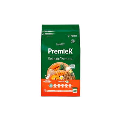 Ração Premier Seleção Natural para Gatos Castrados 1,5kg