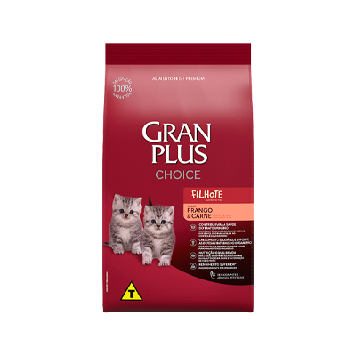 Ração GranPlus Choice para Gatos Filhotes Sabor Frango e Carne 10,1kg