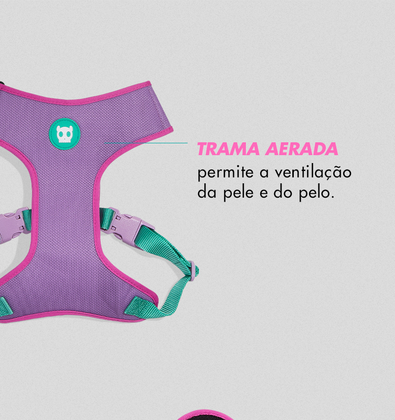 Peitoral para Cachorros Air Mesh Ajustável Jacquard Aura