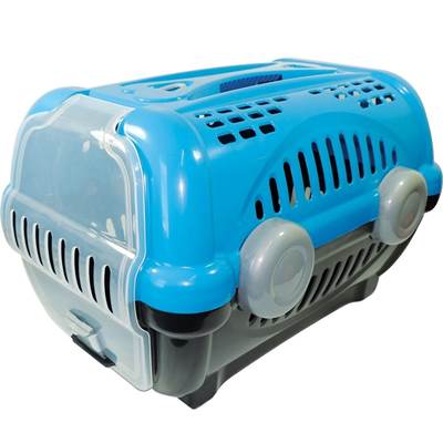 Caixa de Transporte Luxo Furacão Pet Azul Tam 2