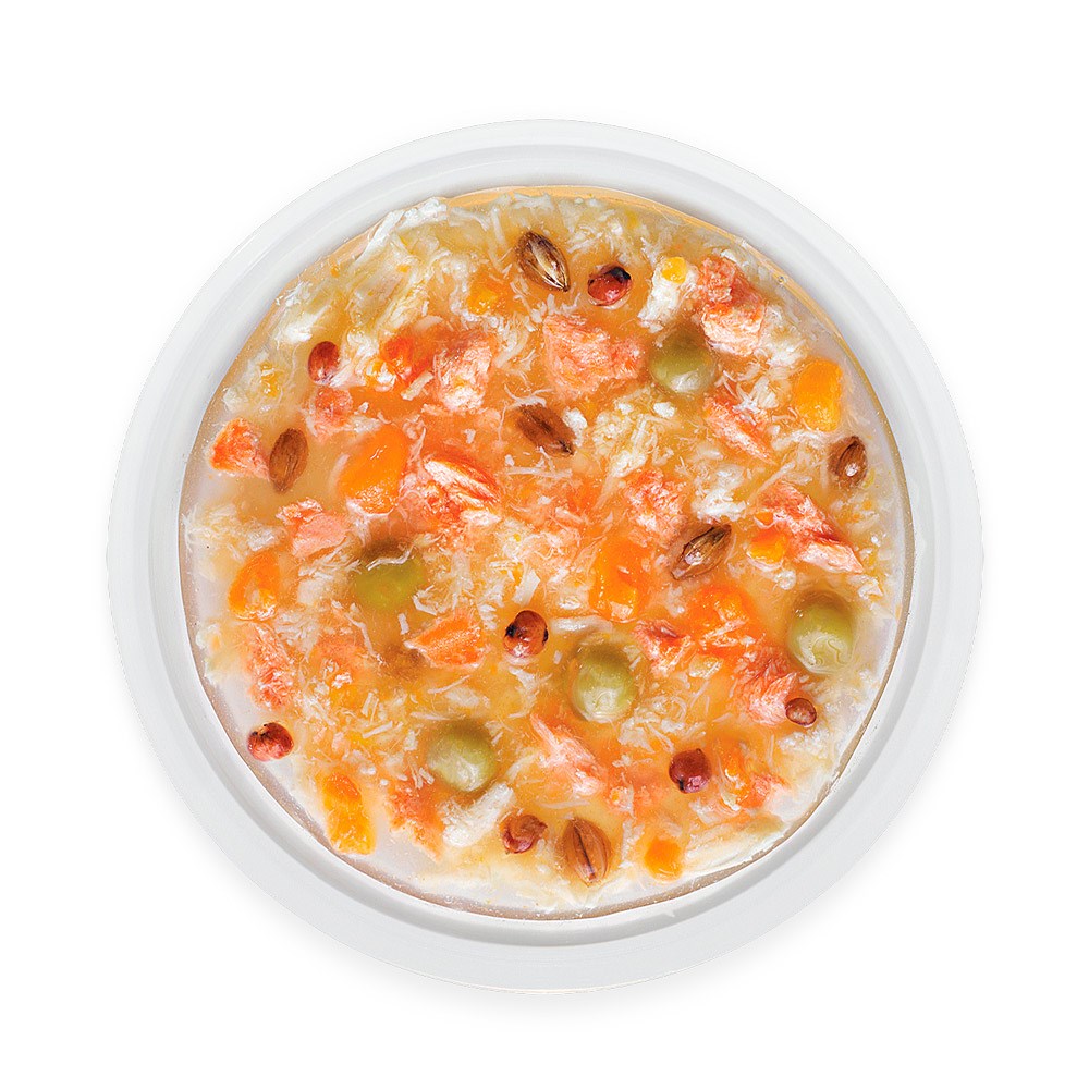 Ração Guabi Natural Sachê para Gatos Adultos Castrados e Não Castrados sabor Salmão & Frango