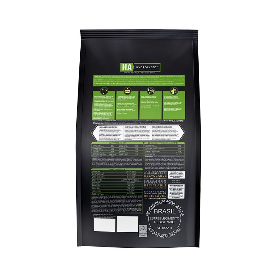 Ração Pro Plan Veterinary Diets HA Hydrolized para Cães
