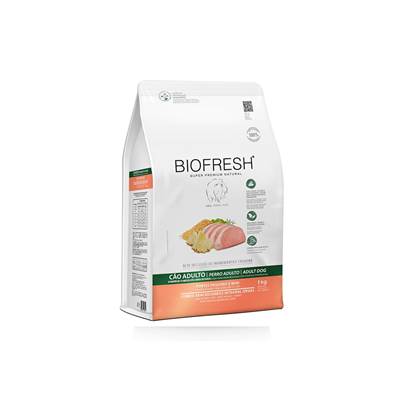 Ração Biofresh para Cães Adultos Porte Mini e Pequeno Sabor Lombo, Abacaxi, Arroz Integral e Ervas 10,1kg