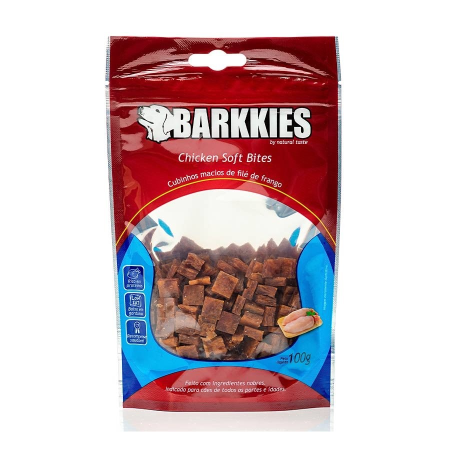 Snack Barkkies Chicken Soft Bites para Cães | Zee.Now
