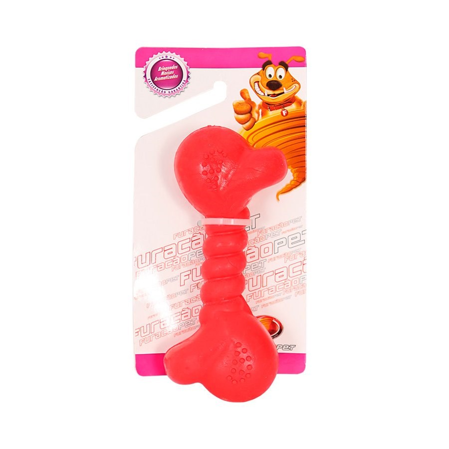 Brinquedo Furacão Pet Osso Vermelho Maxbone para Cães