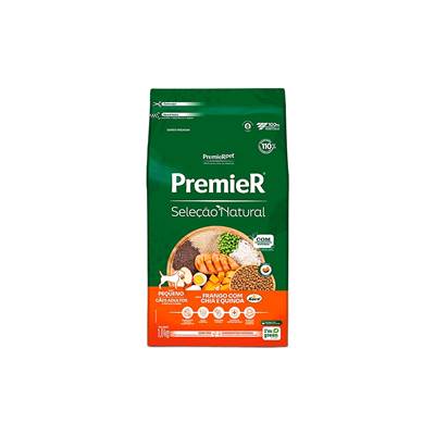 Ração Premier Seleção Natural para Cães Adultos Raças Pequenas sabor Frango, Chia & Quinoa 1kg
