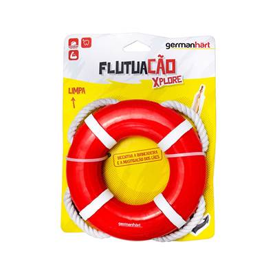 Brinquedo Germanhart Xplore Boia Flutuação com Corda para Cães U