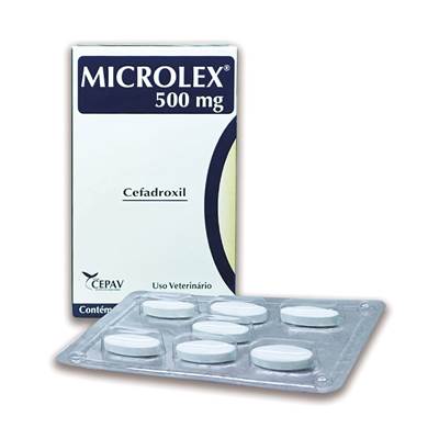 Antibiótico Microlex 500 mg para Cães e Gatos 500mg