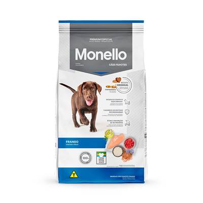 Ração Monello Dog para Cães Filhotes sabor Frango 1kg