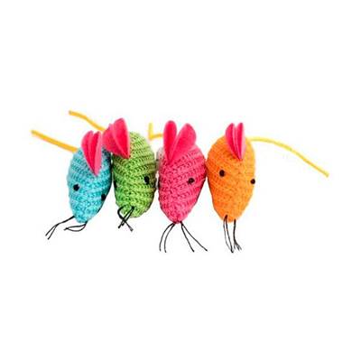 Brinquedo Pawise Ratinho Caddice para Gatos - Cores Sortidas U