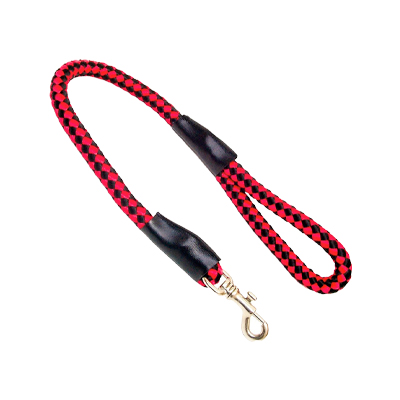 Guia Roliça AMF Cães Xadrez Vermelho e Preto 1