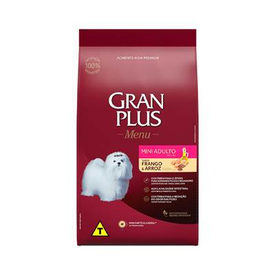 Ração Granplus Menu para Cães Adultos Porte Mini sabor Frango & Arroz 3kg
