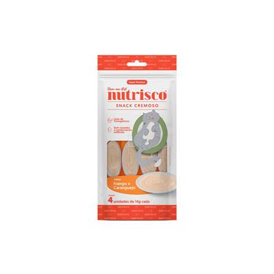 Snack Nutrisco Cremoso para Gatos sabor Frango e Caranguejo 56g
