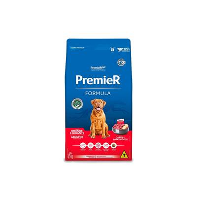 Ração Premier para Cães Adultos Raças Grandes sabor Carne com Batata Doce 15kg