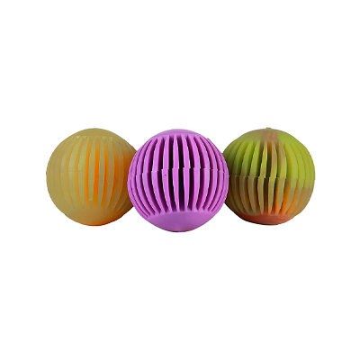 Bola Facetada de Borracha Injetada para Cães - Cores Sortidas 3,5cm