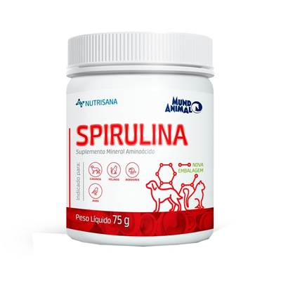 Spirulina Nutrisana Mundo Animal para Cães e Gatos 75g