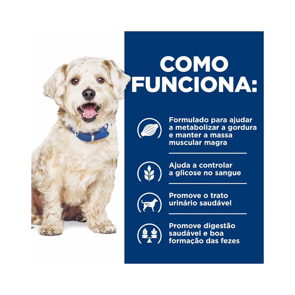 Ração Hill's Prescription Diet W/D para Cães Adultos - Controle de Peso
