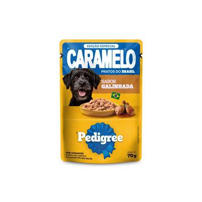Ração Úmida Pedigree Caramelo sabor Galinhada para Cães Adultos