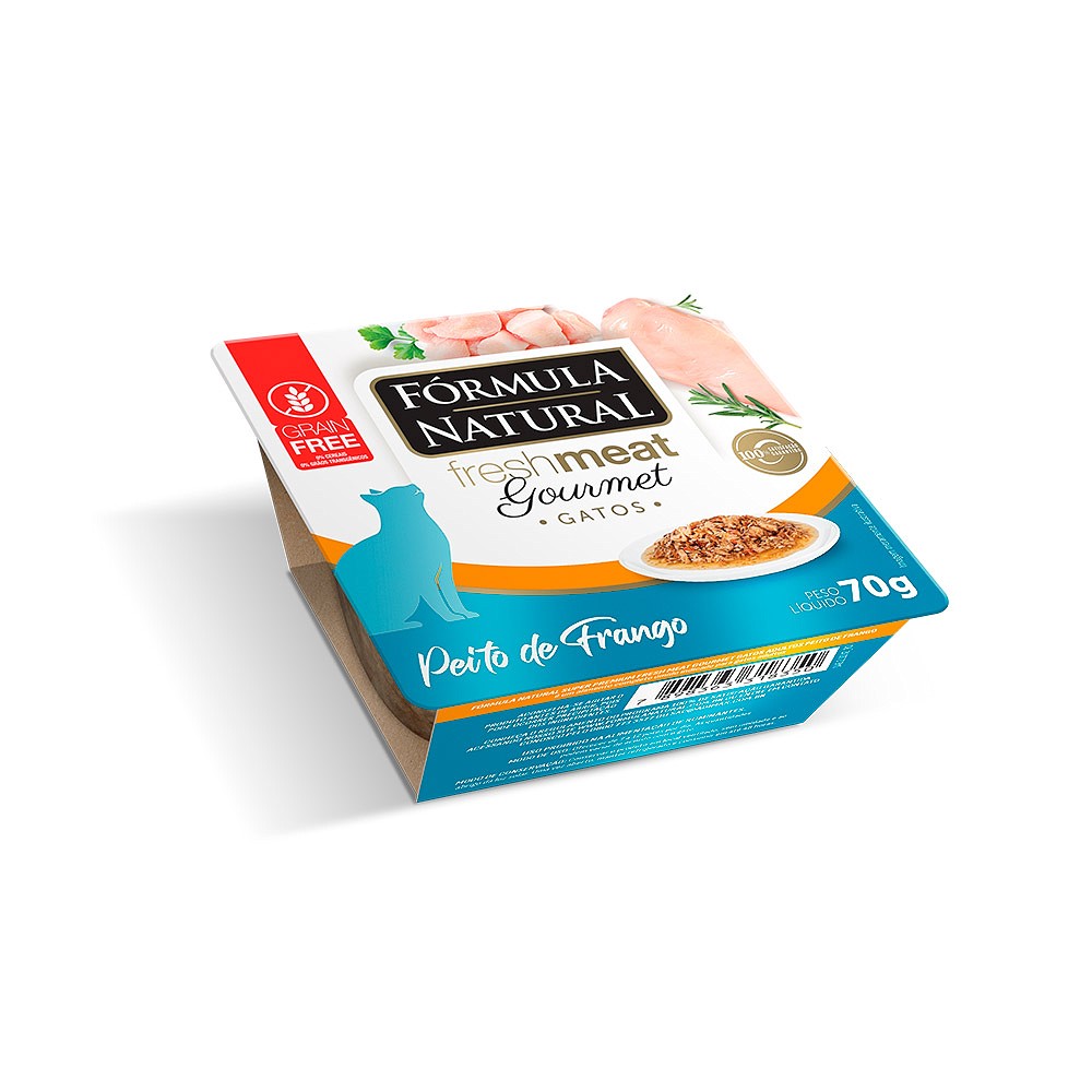 Ração Úmida Fórmula Natural Fresh Meat Gourmet para Gatos sabor Frango