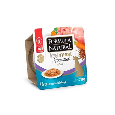 Ração Fórmula Natural Sachê Fresh Meat Gourmet para Cães sabor Peru 70g